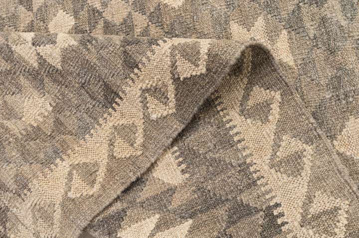 3' 11 x 5' 9 Hand Woven Kilim Maymana Wool Rug