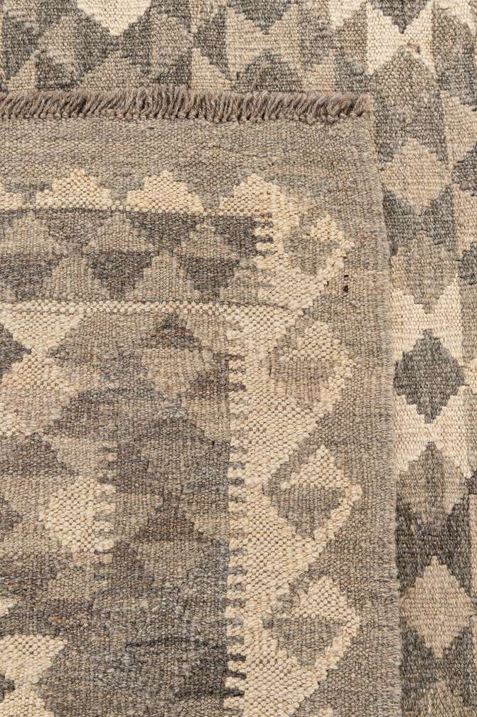 3' 11 x 5' 9 Hand Woven Kilim Maymana Wool Rug