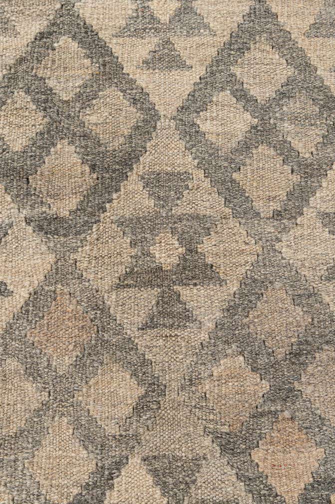 4' x 6' 1 Hand Woven Kilim Maymana Wool Rug