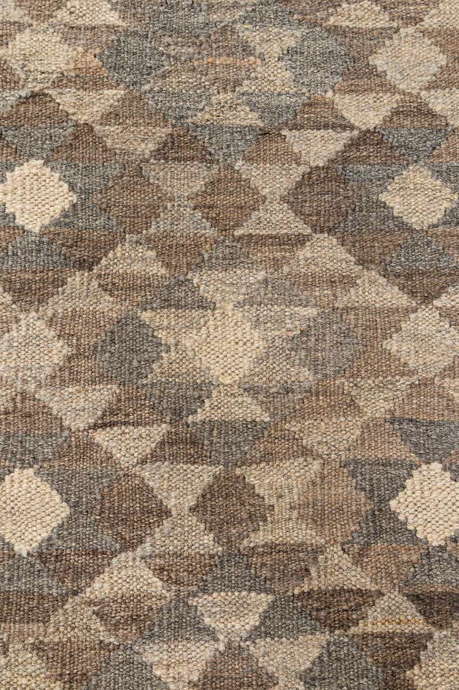 3' 11 x 5' 10 Hand Woven Kilim Maymana Wool Rug