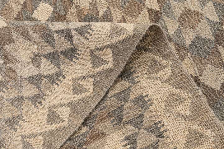 3' 11 x 5' 10 Hand Woven Kilim Maymana Wool Rug