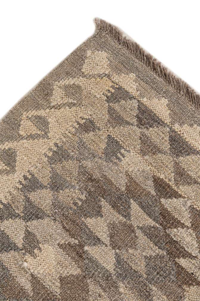 3' 11 x 5' 10 Hand Woven Kilim Maymana Wool Rug