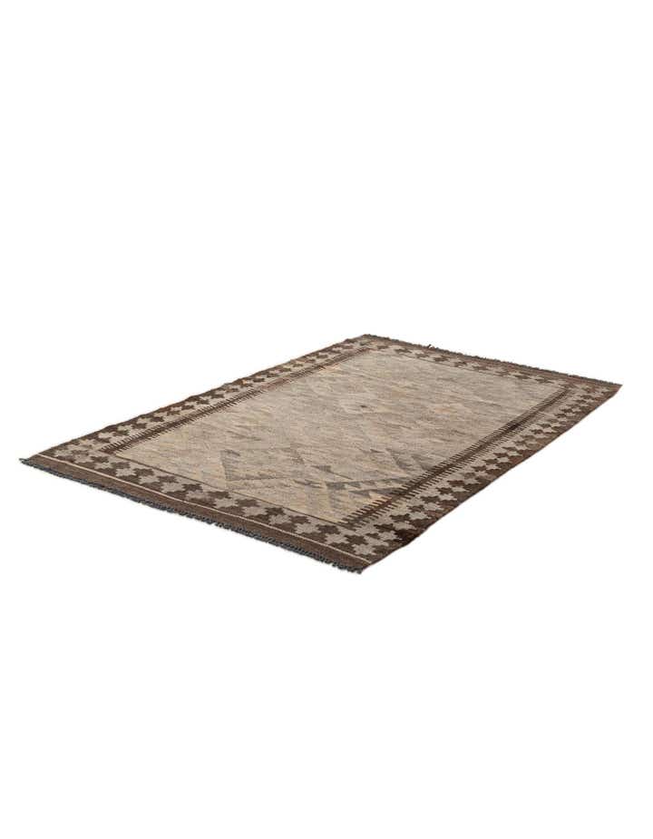 3' 10 x 6' Hand Woven Kilim Maymana Wool Rug