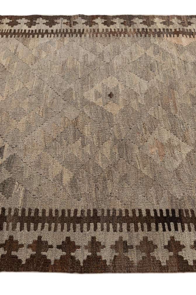3' 10 x 6' Hand Woven Kilim Maymana Wool Rug