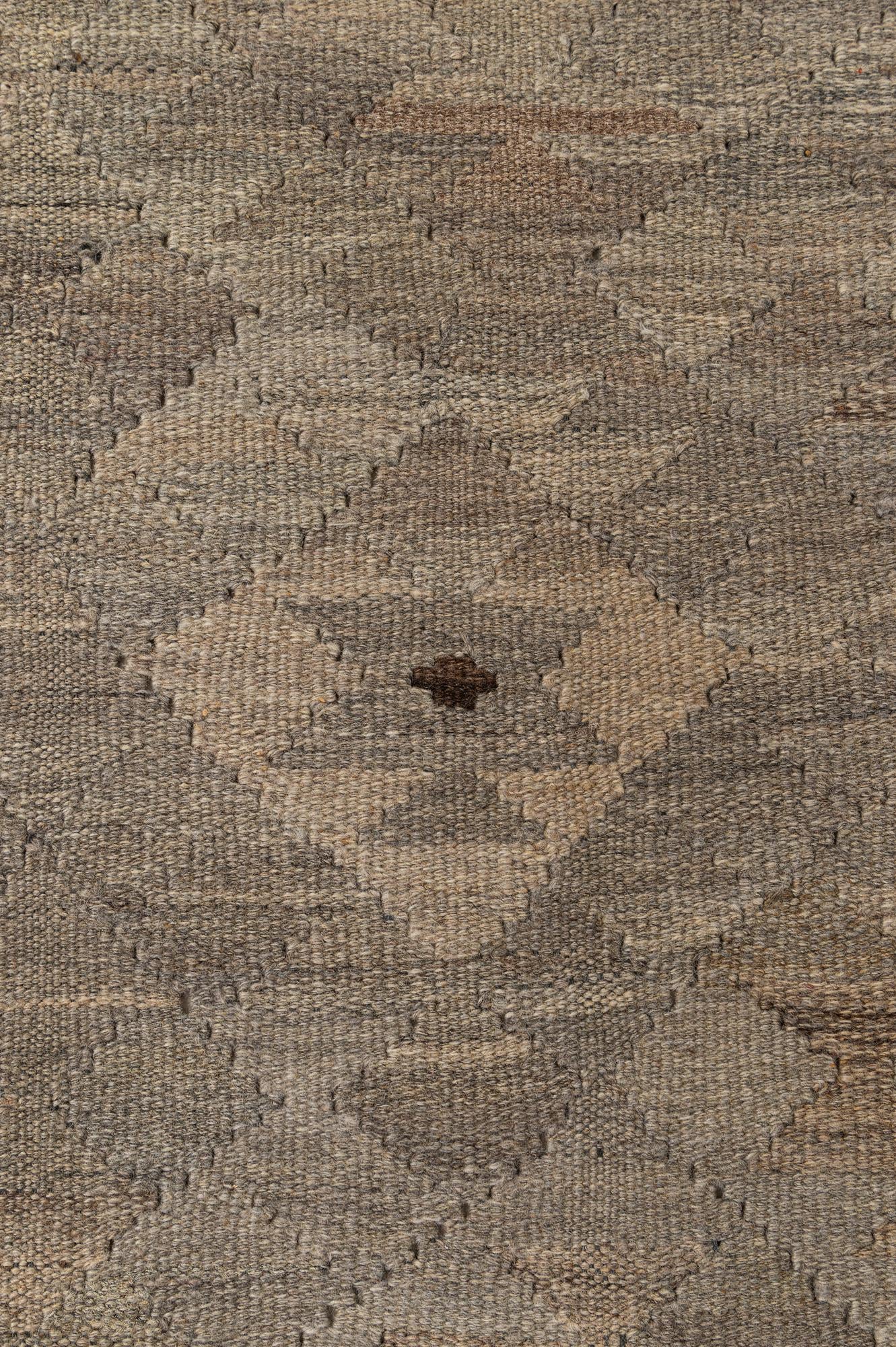 3' 10 x 6' Hand Woven Kilim Maymana Wool Rug