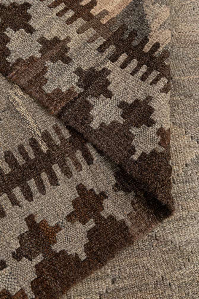 3' 10 x 6' Hand Woven Kilim Maymana Wool Rug