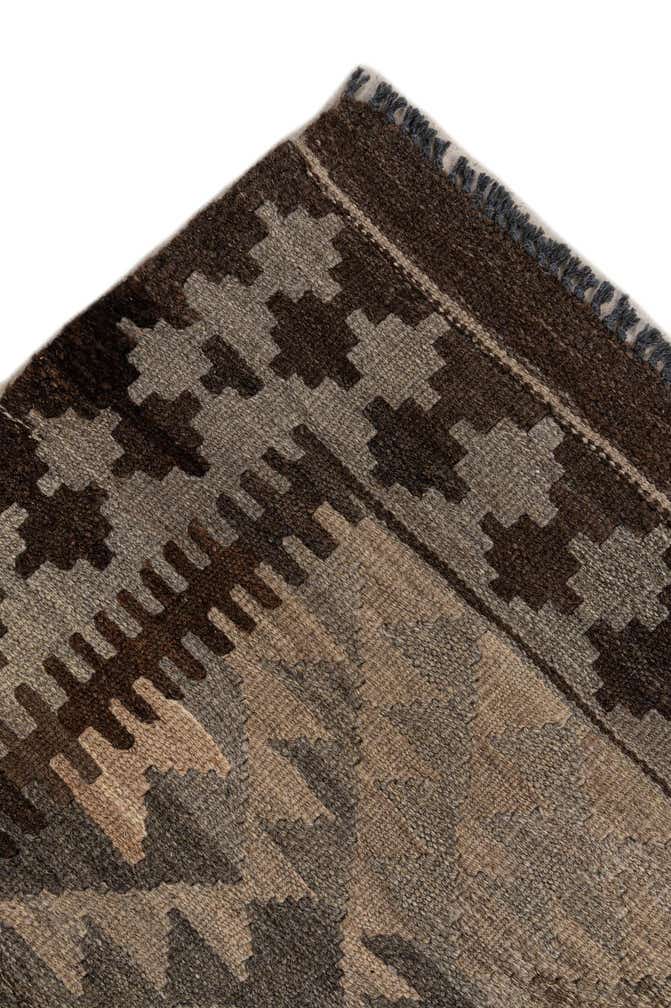 3' 10 x 6' Hand Woven Kilim Maymana Wool Rug