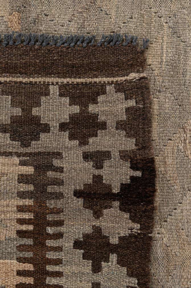 3' 10 x 6' Hand Woven Kilim Maymana Wool Rug