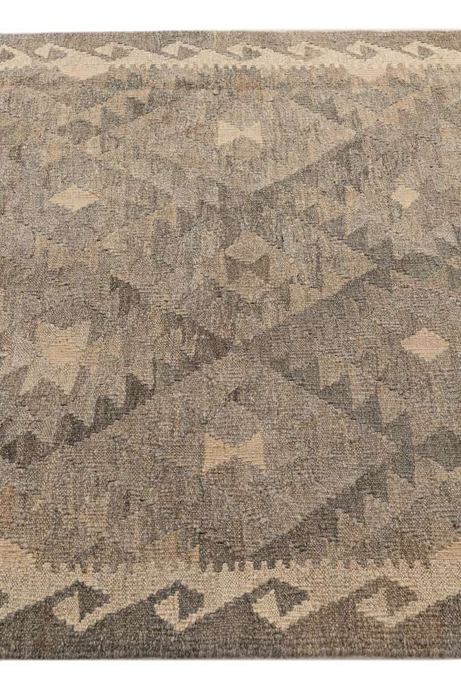 4' 1 x 6' Hand Woven Kilim Maymana Wool Rug