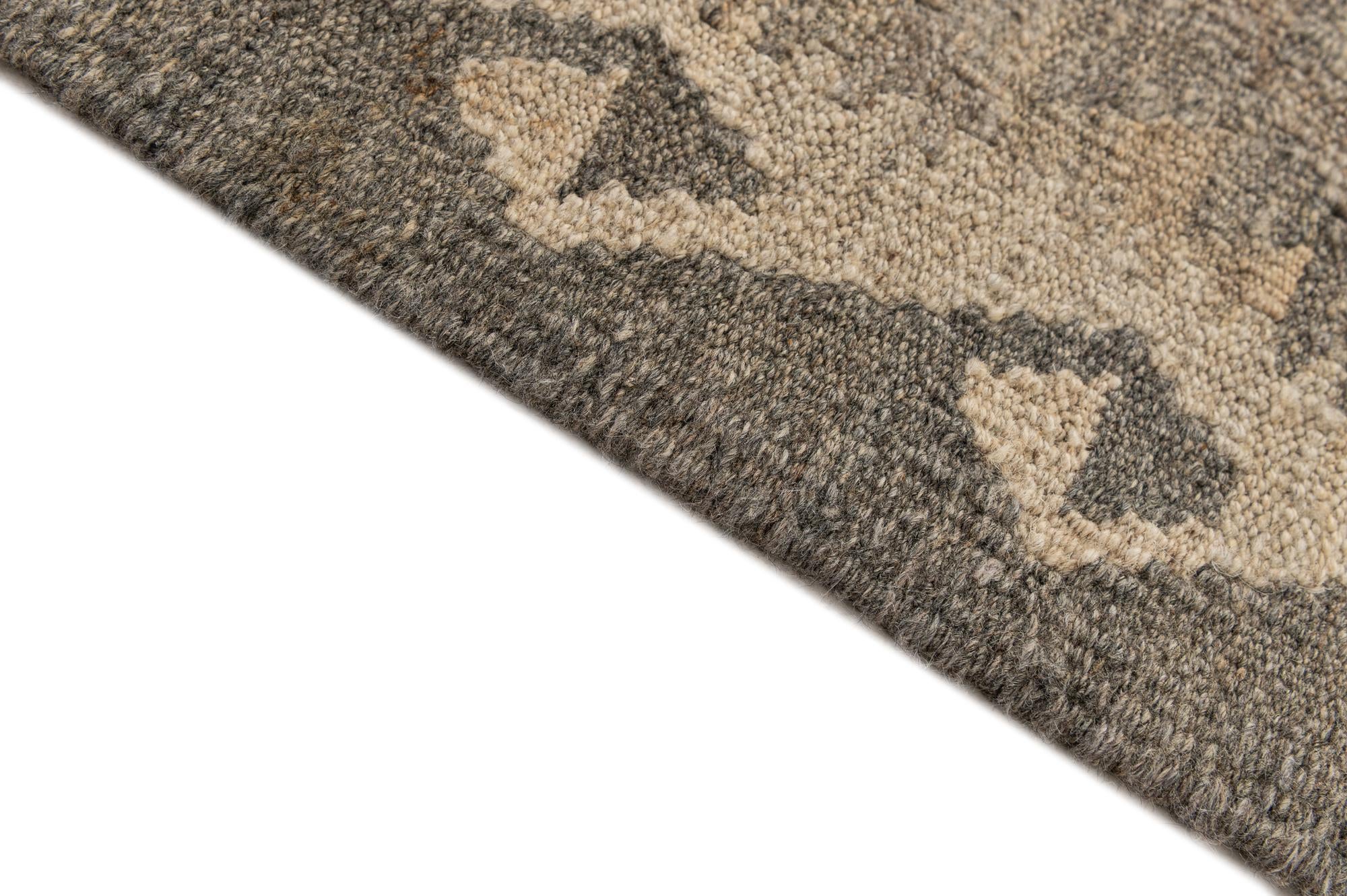 4' 1 x 6' Hand Woven Kilim Maymana Wool Rug