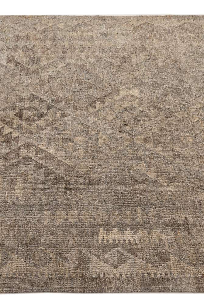4' x 5' 9 Hand Woven Kilim Maymana Wool Rug