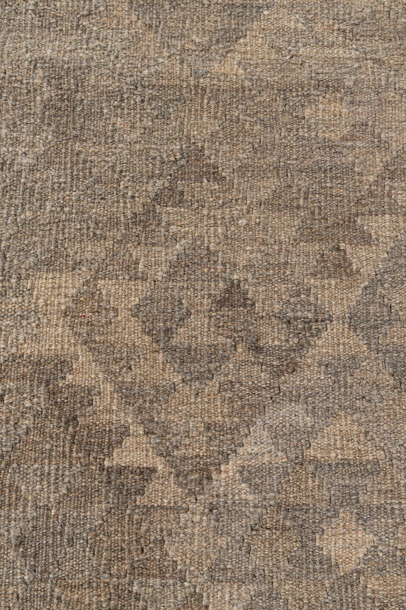 4' x 5' 9 Hand Woven Kilim Maymana Wool Rug