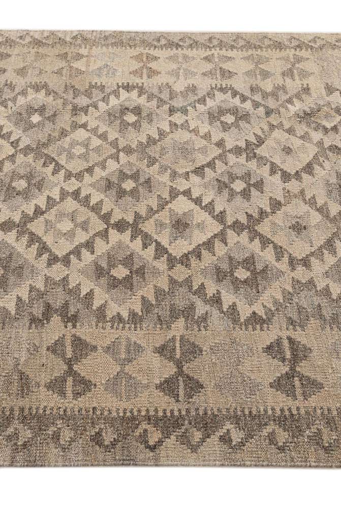 3' 11 x 6' Hand Woven Kilim Maymana Wool Rug