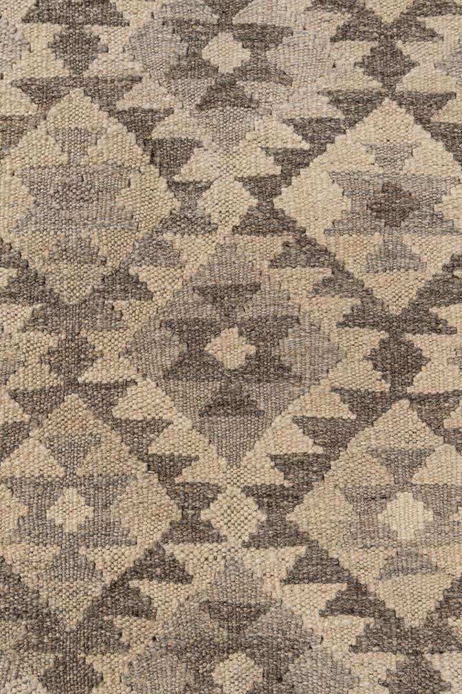 3' 11 x 6' Hand Woven Kilim Maymana Wool Rug