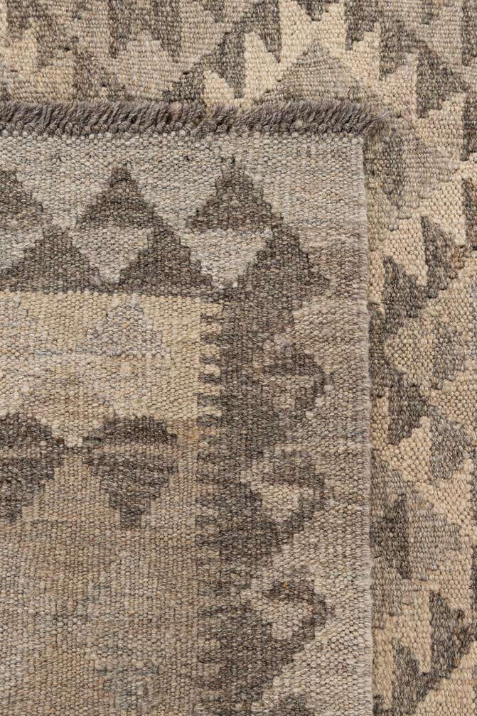 3' 11 x 6' Hand Woven Kilim Maymana Wool Rug