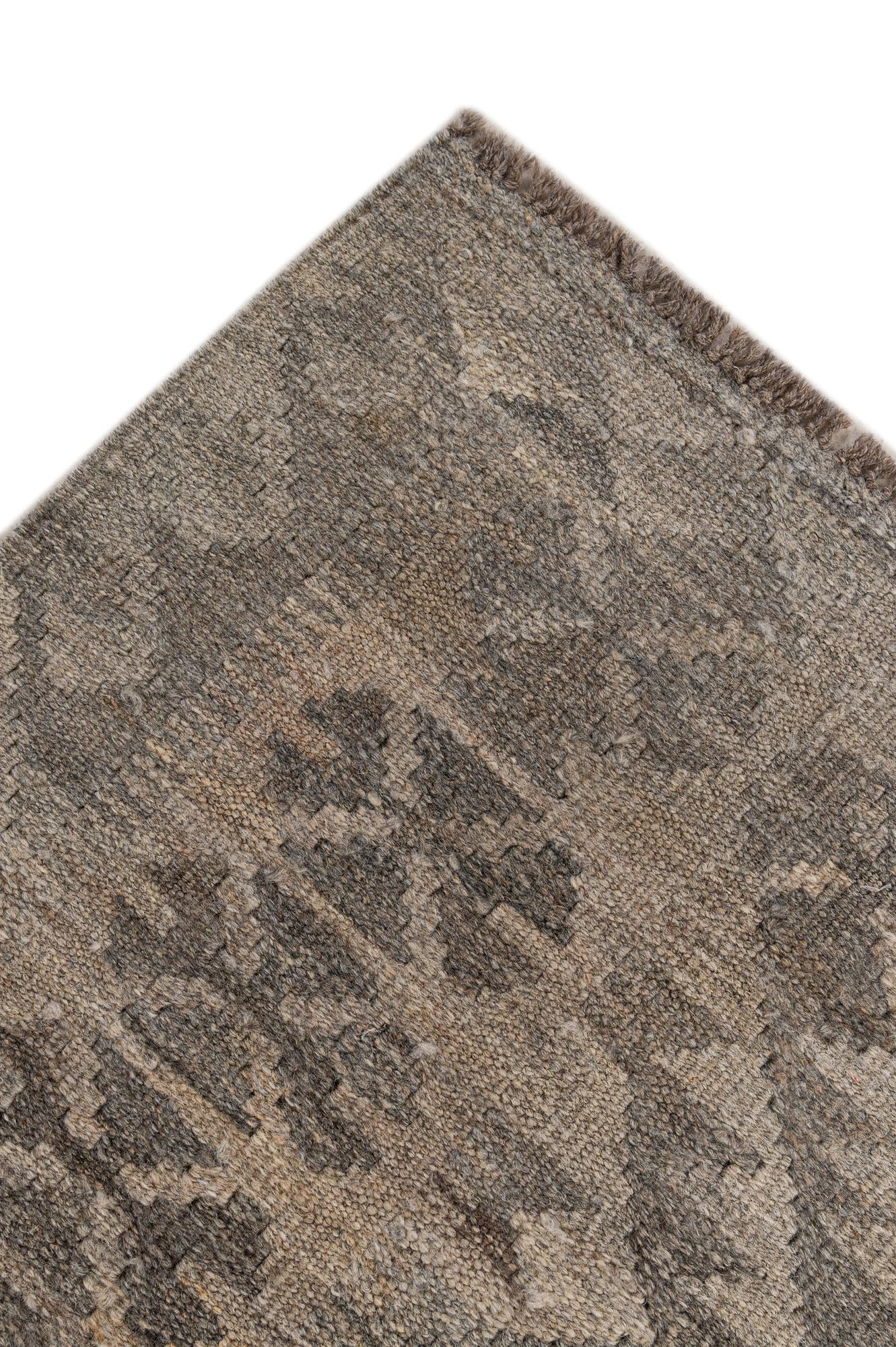 4' 1 x 6' Hand Woven Kilim Maymana Wool Rug
