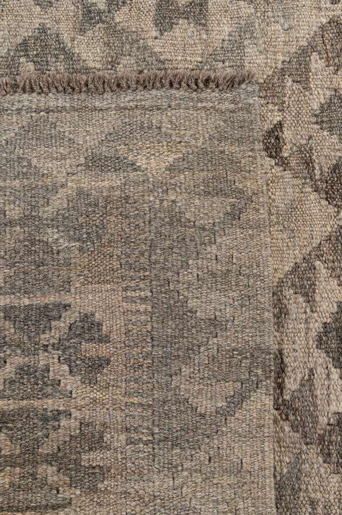 4' 1 x 6' Hand Woven Kilim Maymana Wool Rug