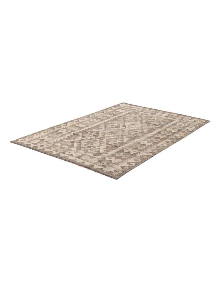 4' x 6' Hand Knotted Kilim Maymana Wool Rug