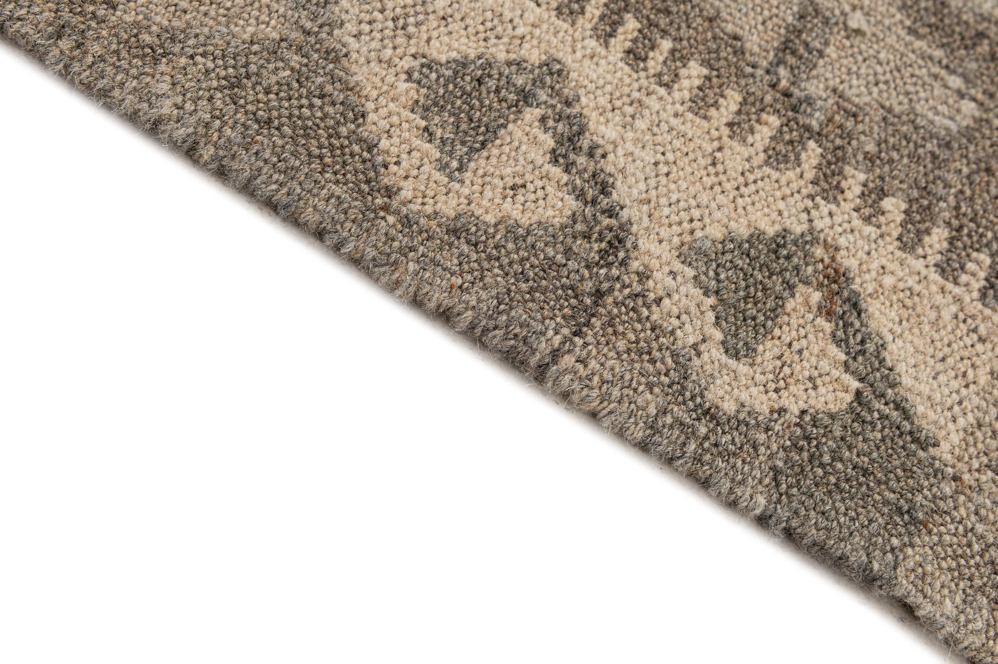 4' x 6' Hand Knotted Kilim Maymana Wool Rug