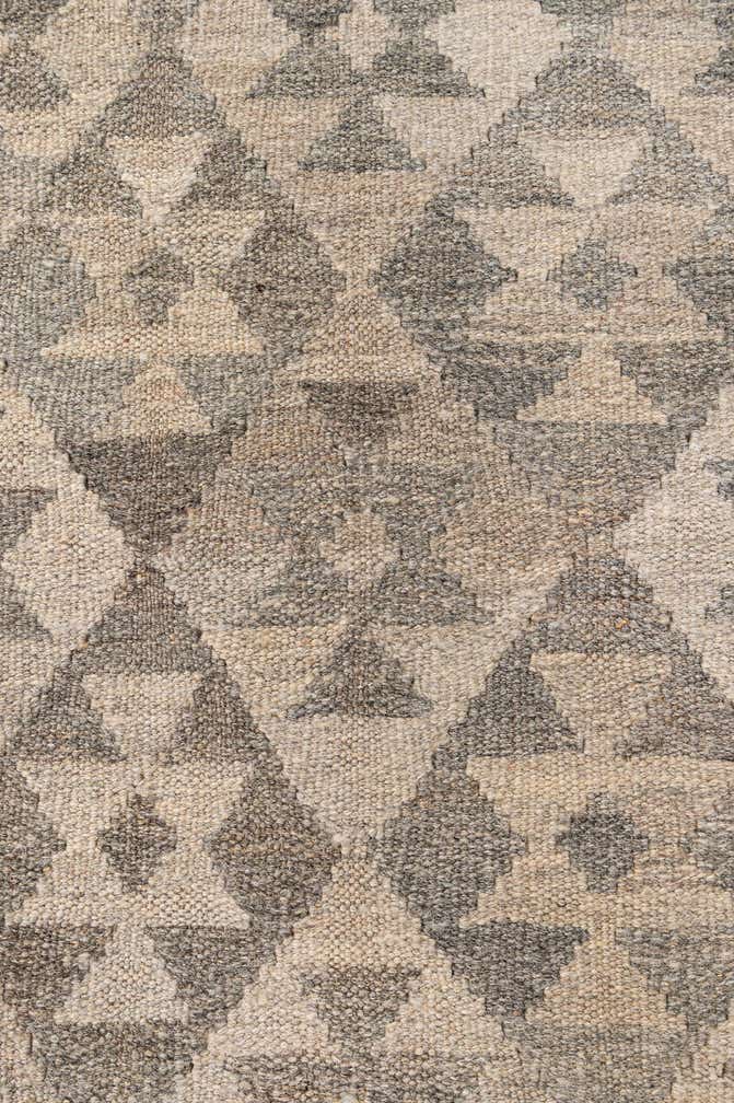 3' 11 x 6' Hand Woven Kilim Maymana Wool Rug