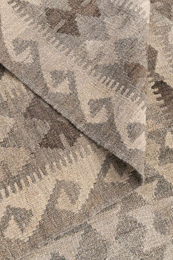 3' 11 x 6' Hand Woven Kilim Maymana Wool Rug