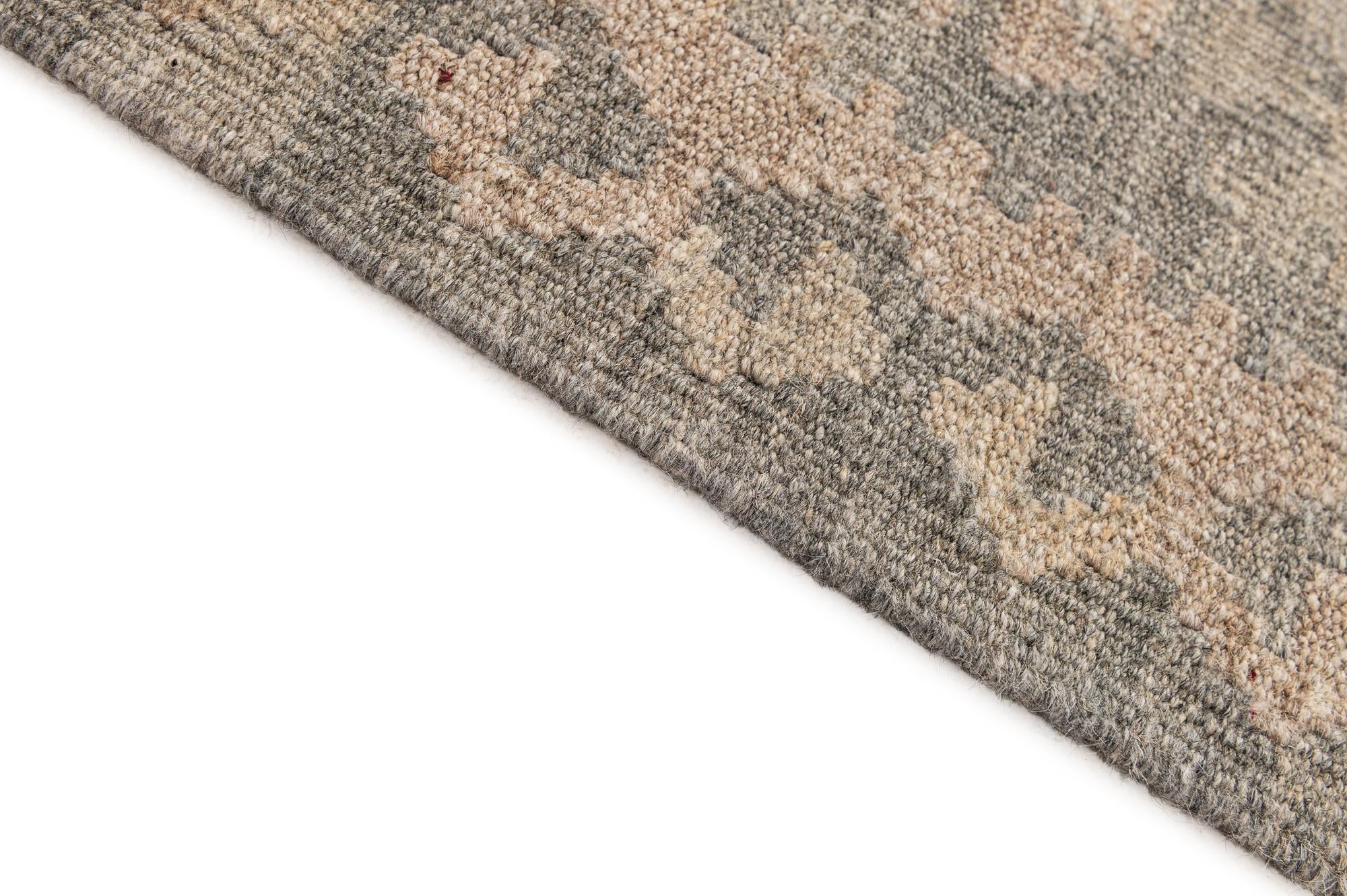 4' x 5' 11 Hand Woven Kilim Maymana Wool Rug