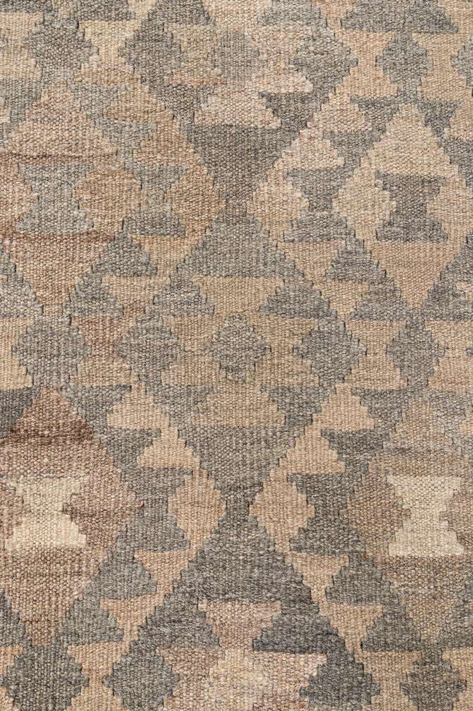 4' x 5' 11 Hand Woven Kilim Maymana Wool Rug