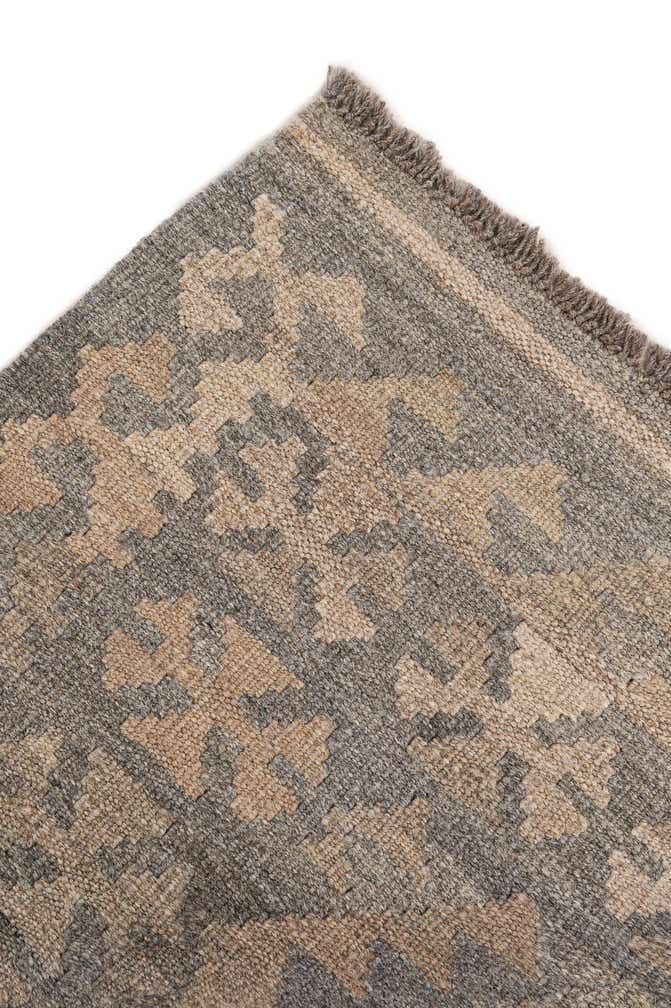 4' x 5' 11 Hand Woven Kilim Maymana Wool Rug