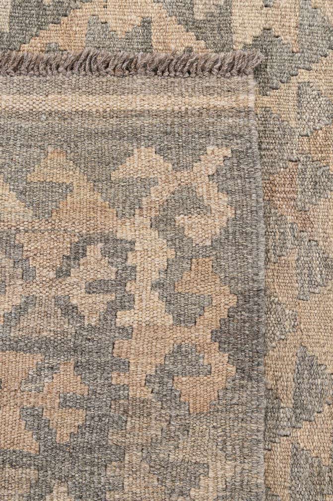 4' x 5' 11 Hand Woven Kilim Maymana Wool Rug