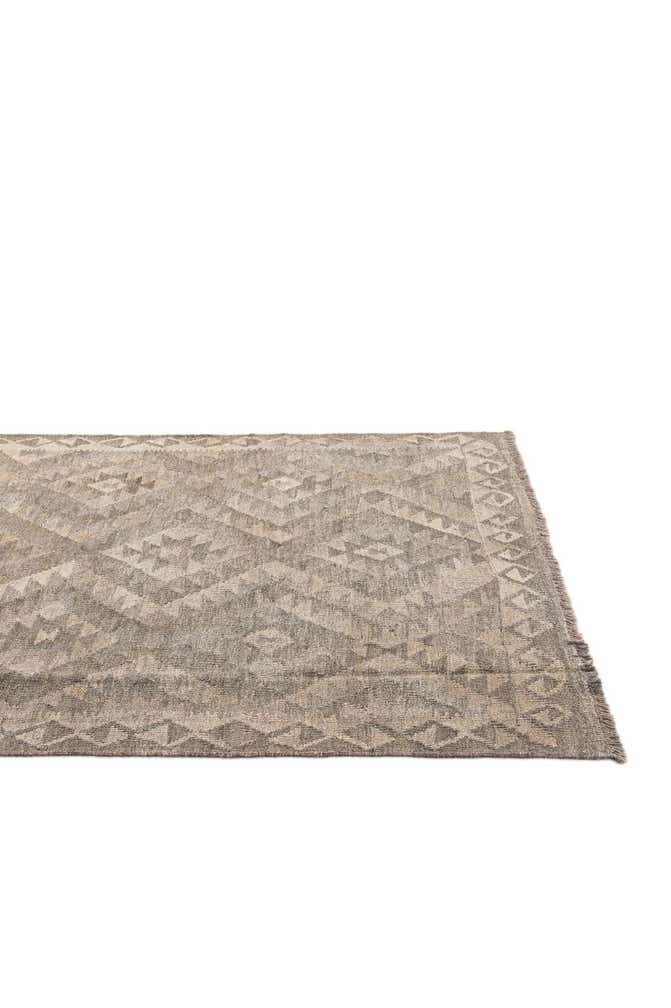 4' x 6' Hand Woven Kilim Maymana Wool Rug