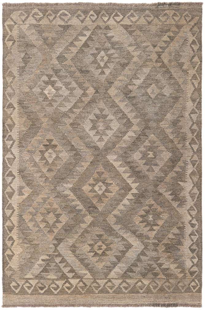 4' x 6' Hand Woven Kilim Maymana Wool Rug