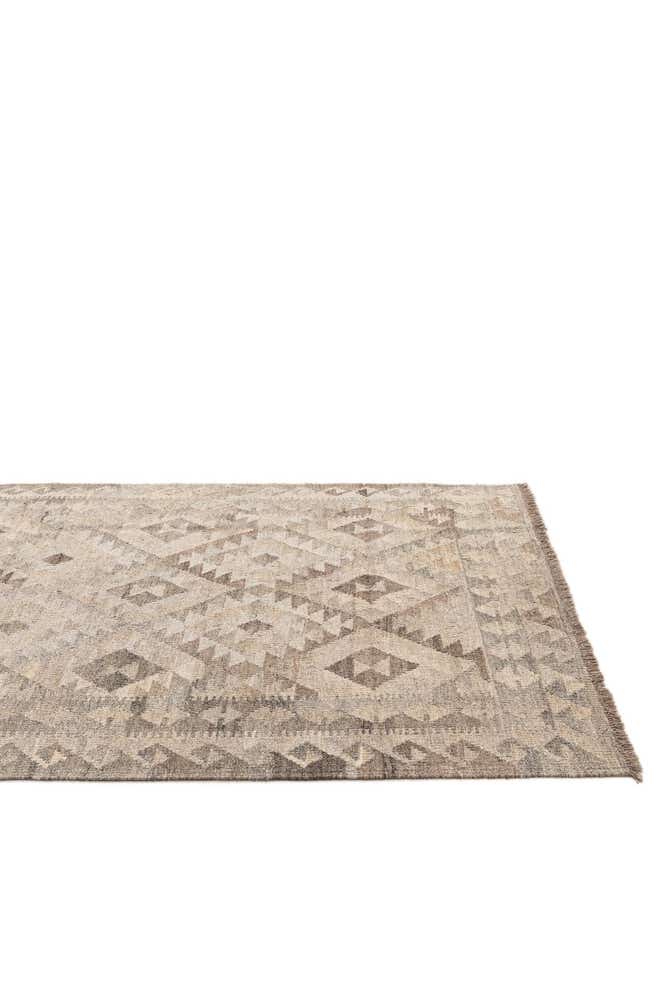 4' x 5' 9 Hand Woven Kilim Maymana Wool Rug