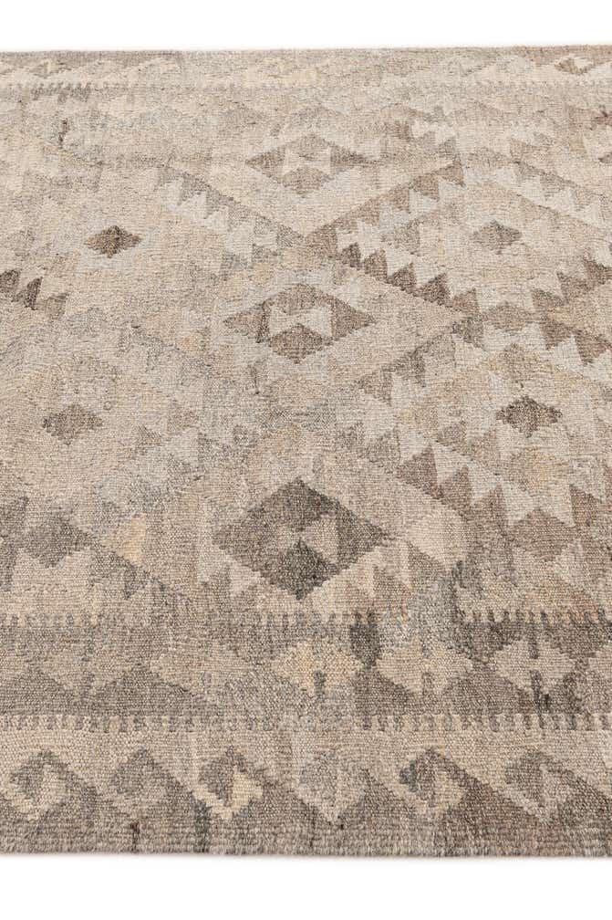4' x 5' 9 Hand Woven Kilim Maymana Wool Rug