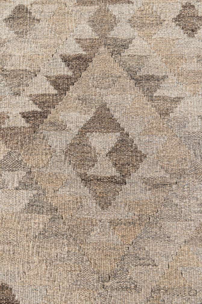 4' x 5' 9 Hand Woven Kilim Maymana Wool Rug