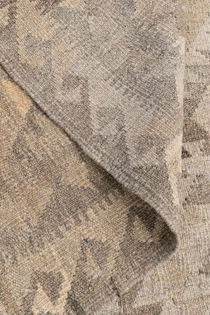 4' x 5' 9 Hand Woven Kilim Maymana Wool Rug