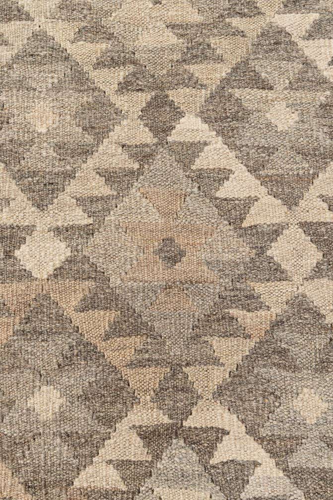 3' 10 x 6' 4 Hand Woven Kilim Maymana Wool Rug