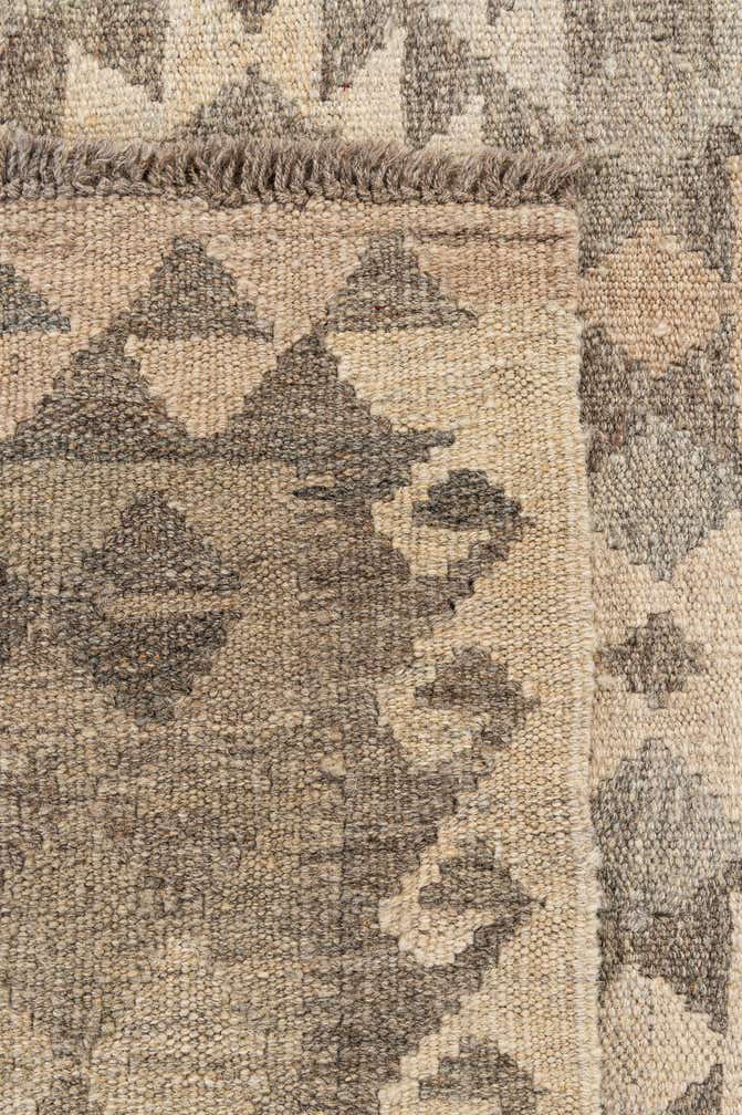 3' 10 x 6' 4 Hand Woven Kilim Maymana Wool Rug