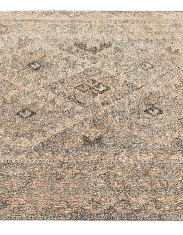 Detail image of 4' x 6' 4  Hand Woven Kilim Maymana Wool Rug