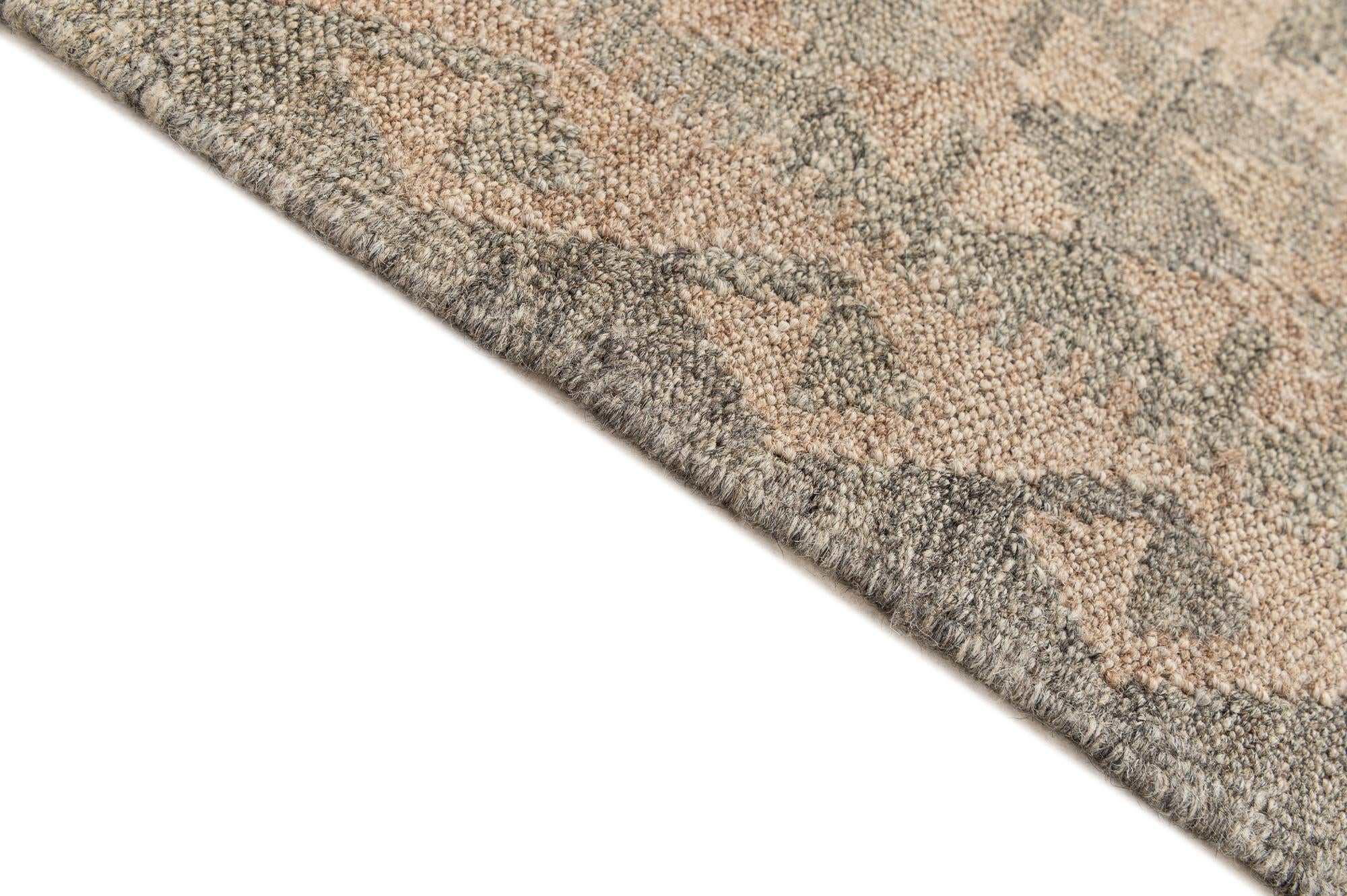 4' x 6' 4 Hand Woven Kilim Maymana Wool Rug