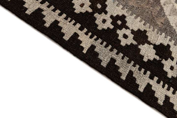 3' 10 x 6' 3 Hand Woven Kilim Maymana Wool Rug