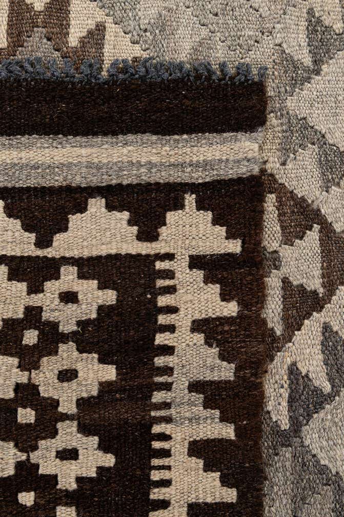 3' 10 x 6' 3 Hand Woven Kilim Maymana Wool Rug