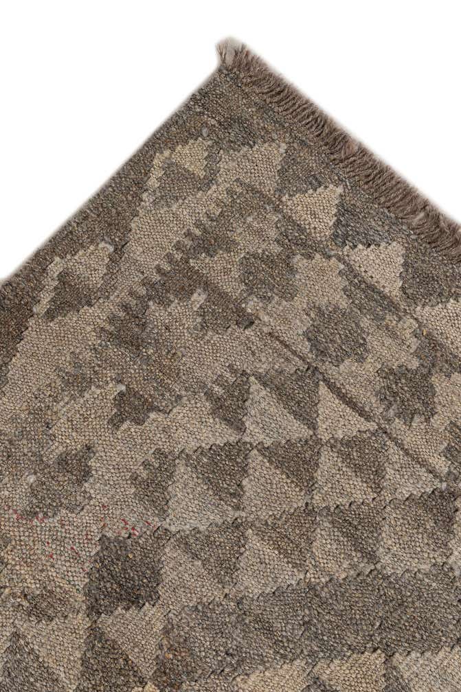 4' 2 x 6' 2 Hand Woven Kilim Maymana Wool Rug