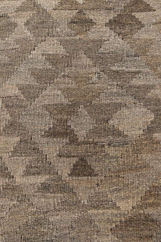 3' 10 x 6' 5 Hand Woven Kilim Maymana Wool Rug