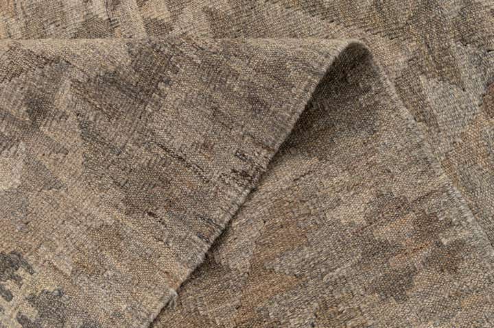 3' 10 x 6' 5 Hand Woven Kilim Maymana Wool Rug