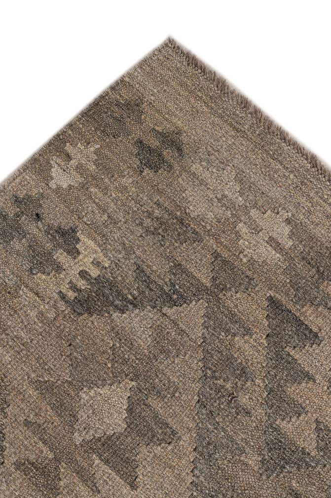 3' 10 x 6' 5 Hand Woven Kilim Maymana Wool Rug