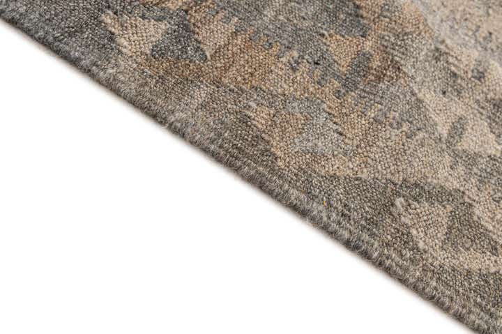 4' x 6' 6 Hand Woven Kilim Maymana Wool Rug