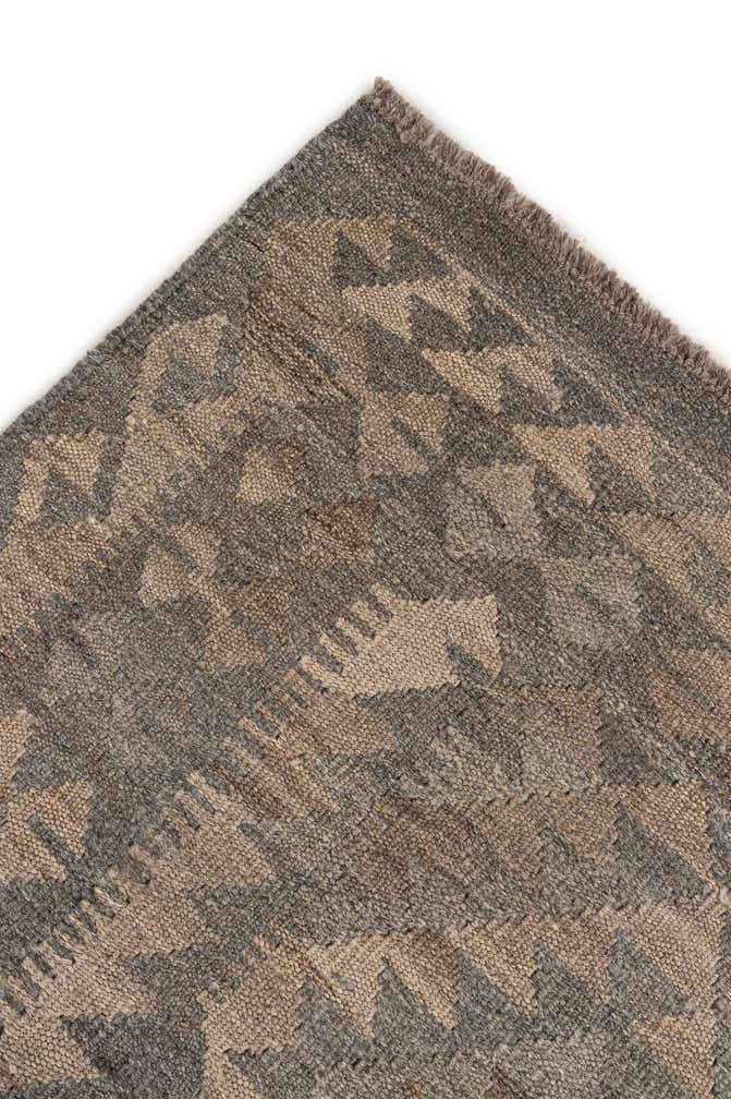 4' x 6' 6 Hand Woven Kilim Maymana Wool Rug