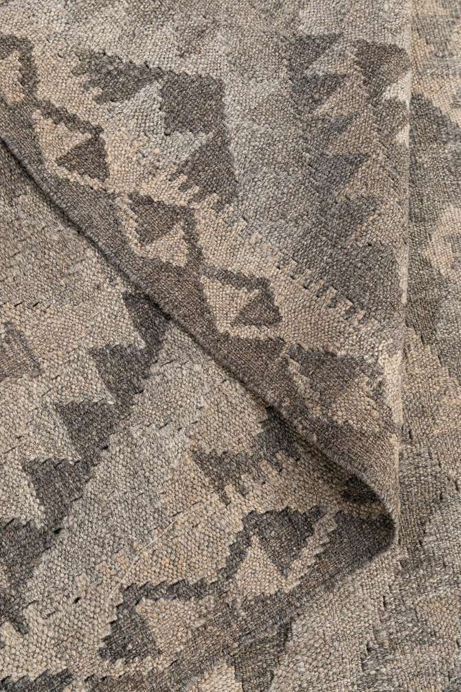 4' 1 x 6' 3 Hand Woven Kilim Maymana Wool Rug