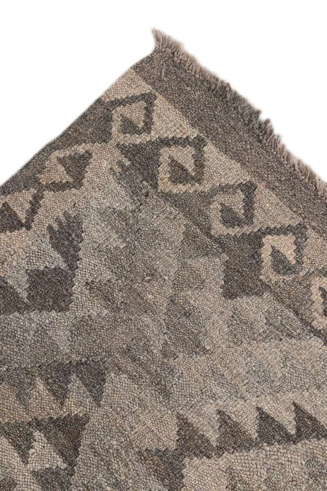 4' 1 x 6' 3 Hand Woven Kilim Maymana Wool Rug