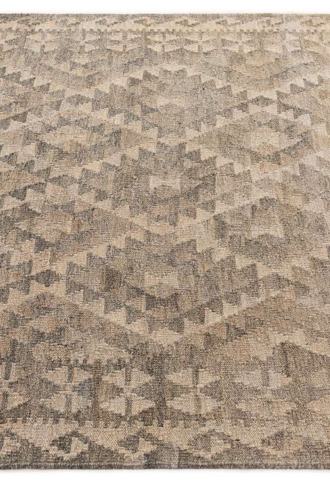 4' 3 x 5' 8 Hand Woven Kilim Maymana Wool Rug